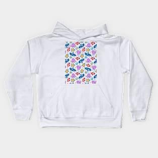 Cute Ocean life patterns Kids Hoodie